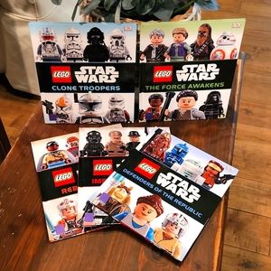Set of 5 Lego Star Wars Hard Cover Books
